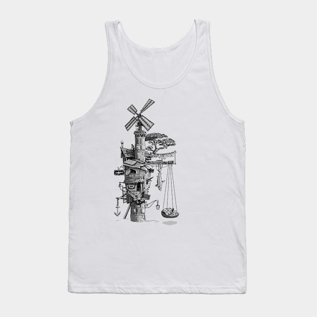 Floating mill Tank Top by albertocubatas